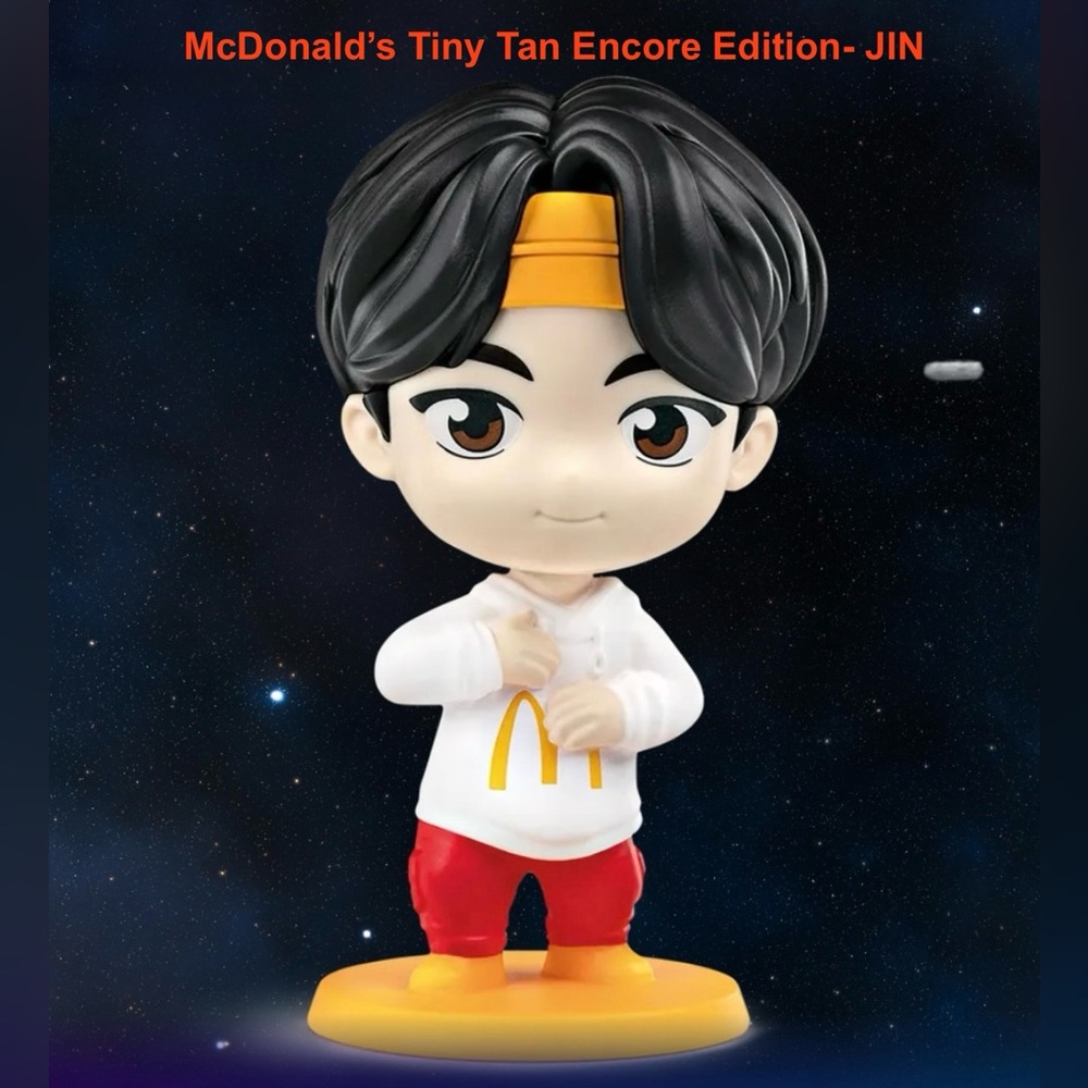 BTS TinyTAN Jin McDonald’s Happy Meal Encore Edition Figure 2025